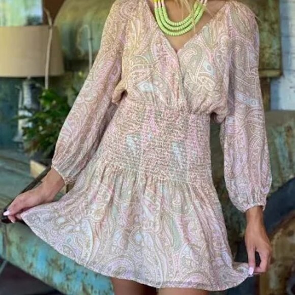 MINKPINK Dresses & Skirts - MINKPINK paisley mini dress / NWT / Large